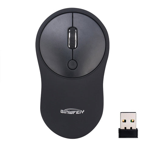 New Advanced Tech 2.4G Rechargeable Silent Wireless Mouse USB Office Laptop Mice 4-buttons 3 Adjustable 800/1200/1600 DPI