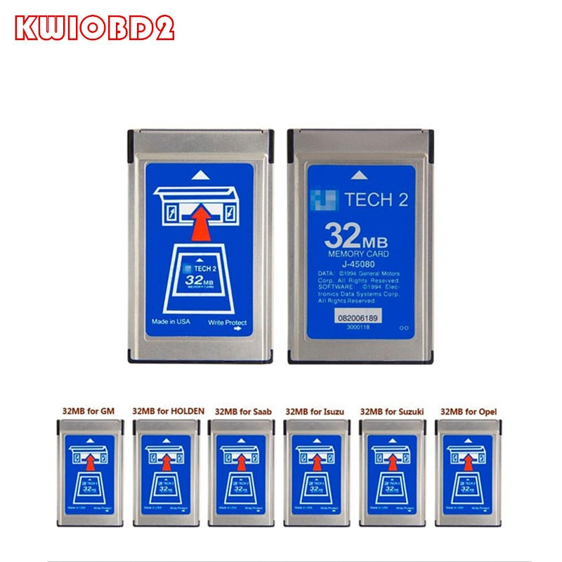 For G-M Tech2 Card With 6 Software 32MB Card For G-M Tech2 Diagnostic Tool G-M Tech 2 32MB Memory Card