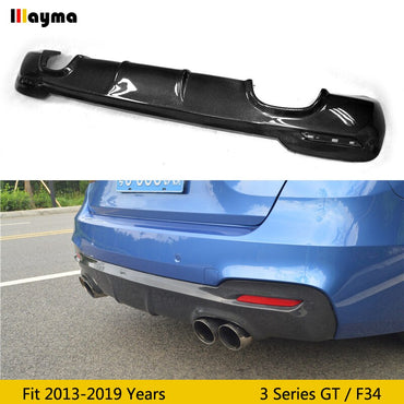 F34 GT M tech style Carbon Fiber Rear Bumper Diffuser for BMW 328i 330i 335i GT 340i M sport 2013-2019 only fit sport bumper