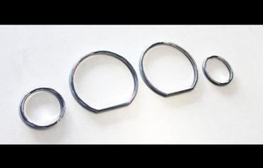 Chrome Speedometer Gauge Dial Rings Bezel Trim Speedo AC Tech- for BMW E36 M M3 GT