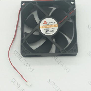 Free shipping For Y.S TECH FD249225ES-N DC 24V 0.24A 92x92x25mm Server Cooler Fan