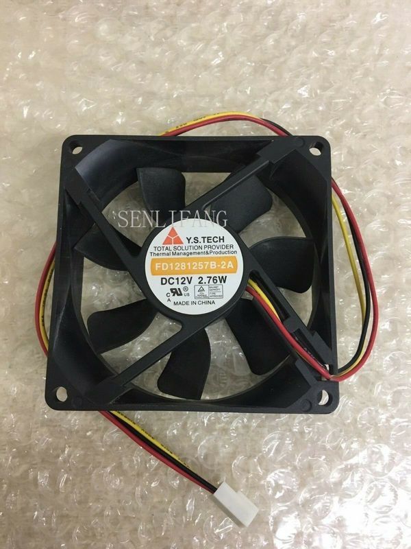 Free shipping for Emacro  Y.S TECH FD1281257B-2A DC 12V 2.76W 90x90x25mm 2-wire Server Round Fan