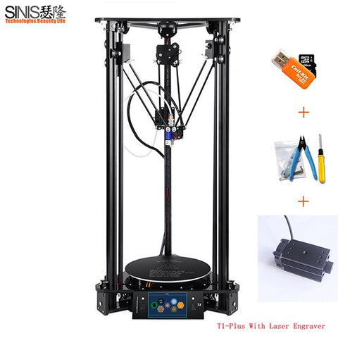 High Accuracy Laser 3D Printer Sinis Tech Pulley DIY Kit Easy Assembled 3d Printer Machine with Auto Feeding and 1KG Filament