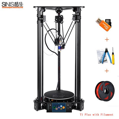 High Accuracy Laser 3D Printer Sinis Tech Pulley DIY Kit Easy Assembled 3d Printer Machine with Auto Feeding and 1KG Filament