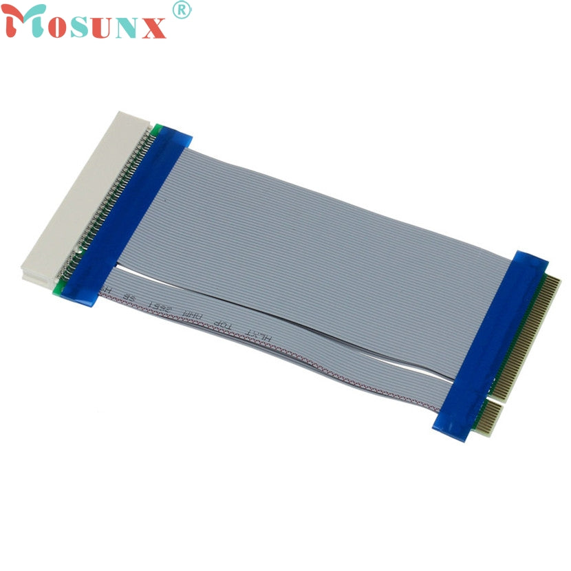 mosunx Mecall Tech 32 Bit Flexible PCI Riser Card Extender Flex Extension Ribbon Cable