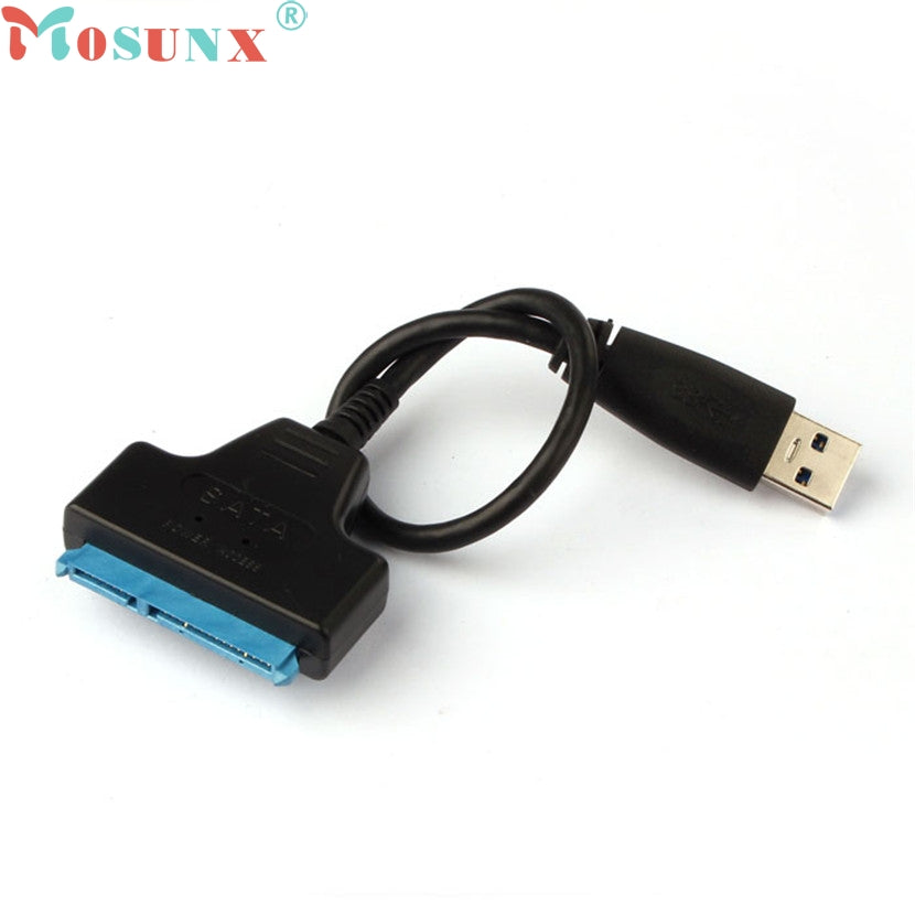 mosunx Mecall Tech Super Speed USB 3.0 To SATA 22 Pin 2.5 Inch Hard Disk Driver SSD Adapter Cable Converter