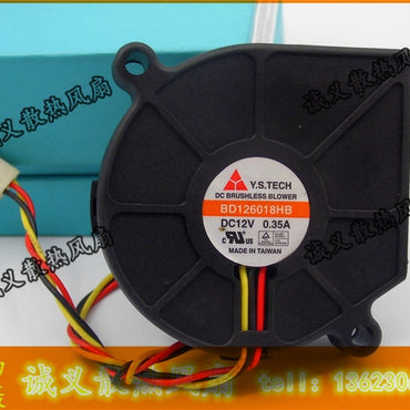 Y.S.TECH 6018 12V 0.35A turbo Blower BD126018HB cooling fan