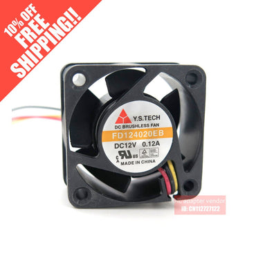 new  Y.S.TECH 4020 Double ball bearing silence cooling fan 4CM FD124020EB