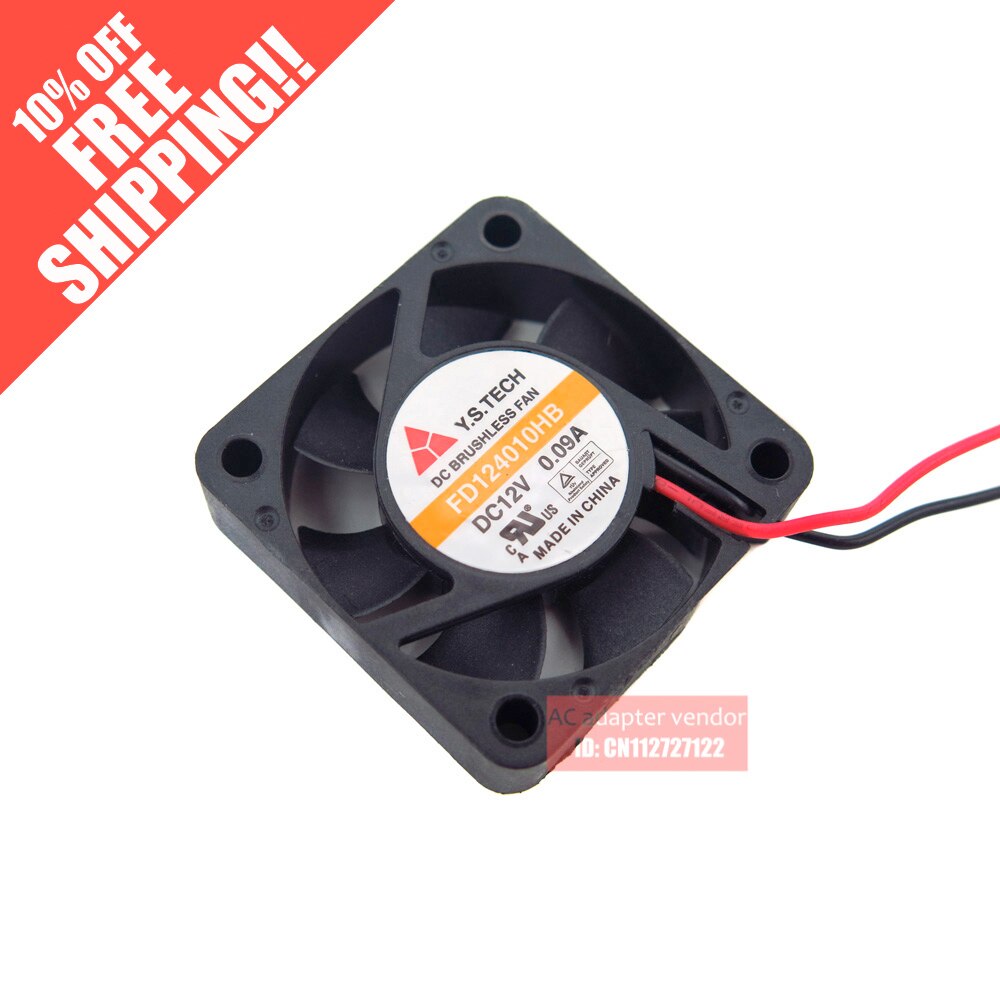 new FD124010HB Y.S.TECH 4010 12V 0.09A 4CM Double ball bearing silence cooling fan