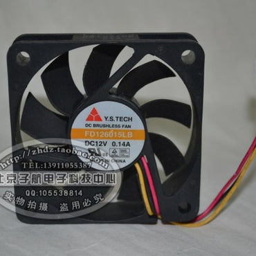 Y.s.tech fd126015lb 6015 12v 0.14a silent power fan