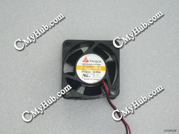 For Y.S.TECH FD244020EB DC24V 0.08A 4020 4CM 40mm 40x40x20mm 2pin Cooling Fan