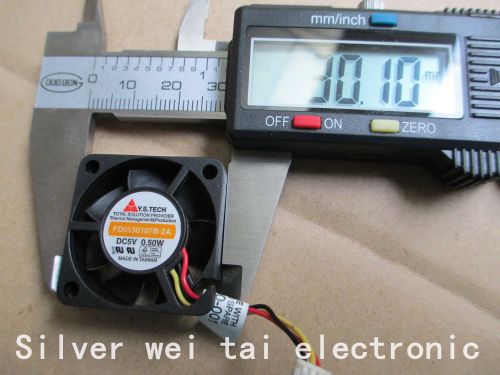 3pcs fan Y.S.Tech 3010 cooling fan double ball three-pin 30X30X10mm 3cm fan FD0530107B-2A DC5V 0.50W mini micro fan