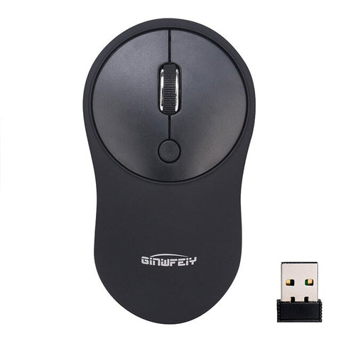 Hot Advanced Tech 2.4G Rechargeable Silent Wireless Mouse USB Office Laptop Mice 4-buttons 3 Adjustable 800/1200/1600 DPI