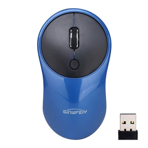 Hot Advanced Tech 2.4G Rechargeable Silent Wireless Mouse USB Office Laptop Mice 4-buttons 3 Adjustable 800/1200/1600 DPI